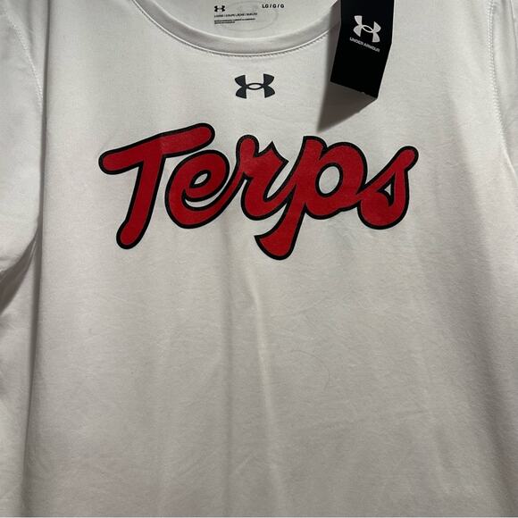 Under Armour Performance TERPS Tee T Shirt Top Dukes Mayo Bowl White NWT Large - Picture 14 of 14